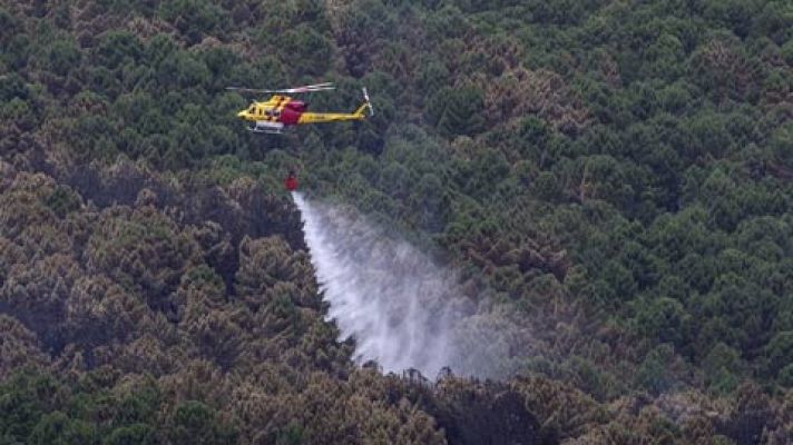Telediario 1 - Estabilizado el incendio forestal de Yeste, en Albacete, tras seis días