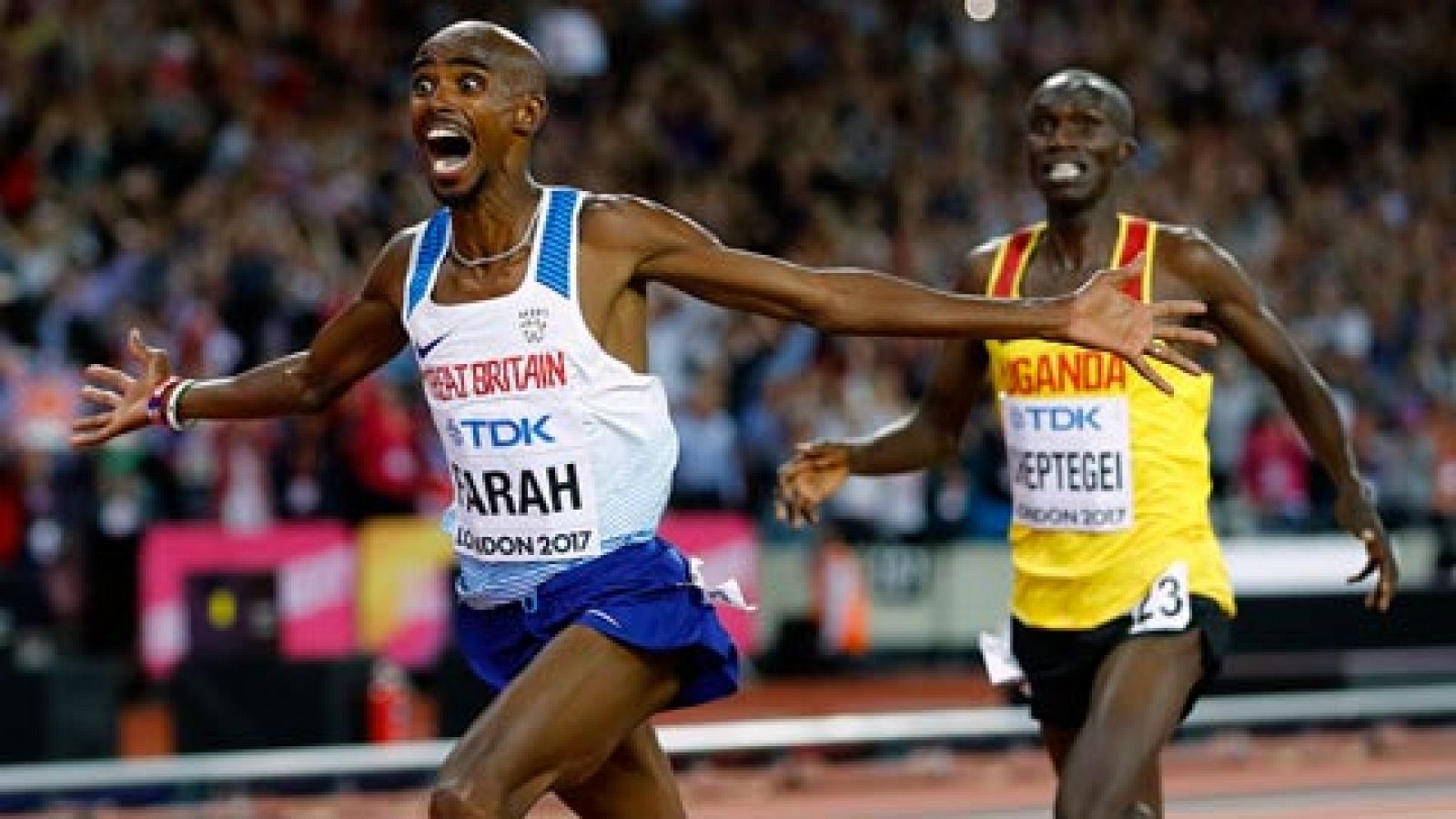 Farah se cuelga el primer oro de Londres 2017 | Ver