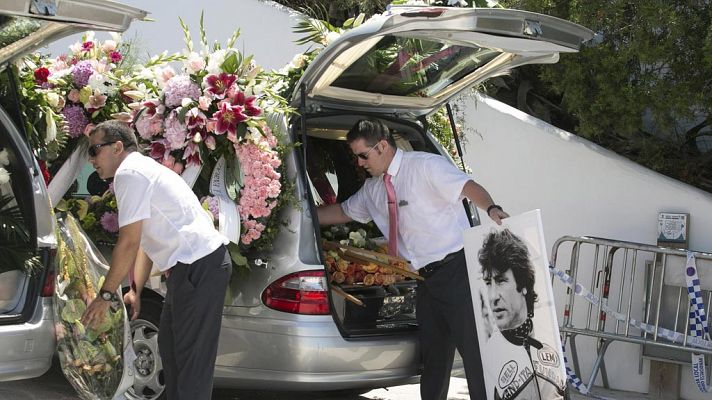 Telediario 1 - Ibiza despide a Ángel Nieto en un emotivo funeral acompañado de 500 motos