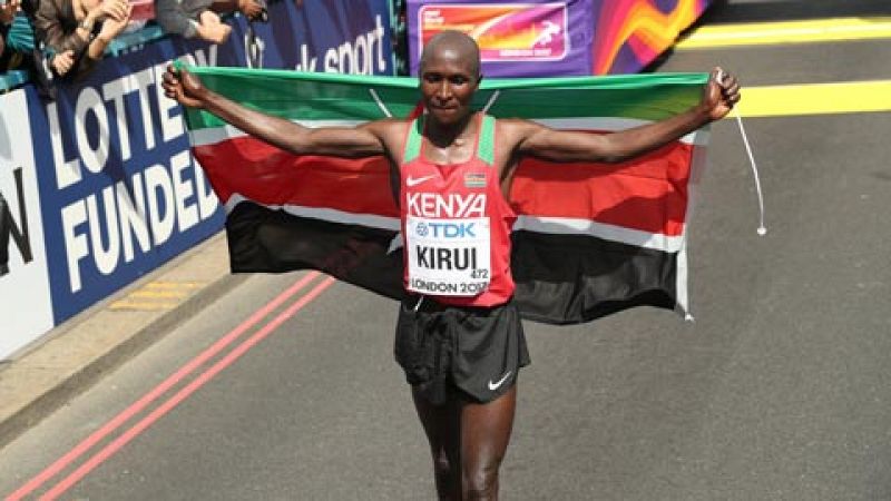 Kirui da a Kenia el quinto título mundial de maratón