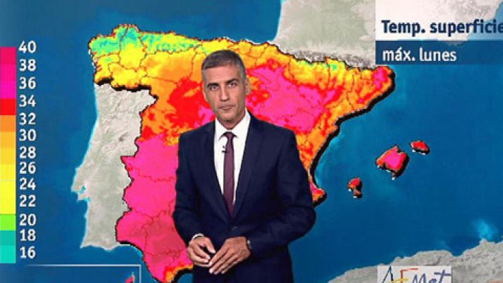 La AEMT, prevé para este lunes calor intenso en el interior y tormentas fuertes en Aragón y Cataluña