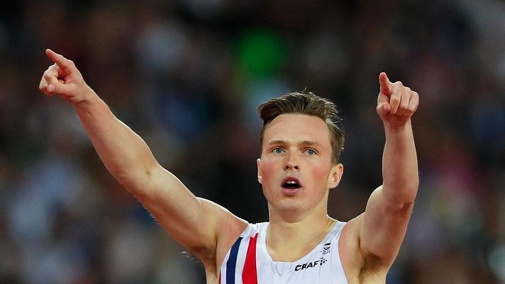  - El noruego Karsten Warholm vence en los 400 metros vallas