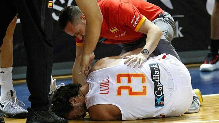 Telediario 1 - Llull sufre una rotura de ligamento cruzado anterior de la rodilla derecha