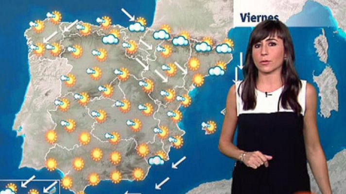 El tiempo - La AEMET prevé para este viernes una progresiva recuperación de las temperaturas