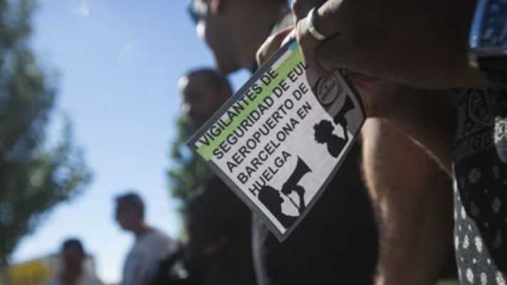 Telediario 1 - Los trabajadores de El Prat votarán de nuevo la propuesta de la Generalitat el domingo, la víspera de la huelga