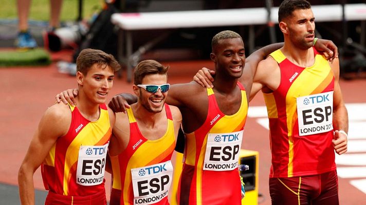 Atletismo - El relevo español 4x400 por tercera vez en una final mundial
