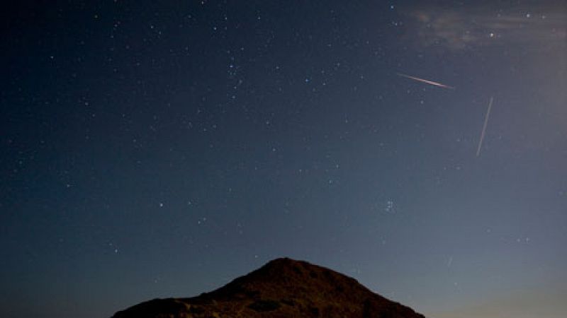 Una noche mágica en la que se vieron estrellas fugaces muy brillantes