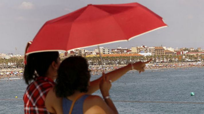 Temperaturas altas en zonas de la mitad interior sur peninsular y Mallorca 
