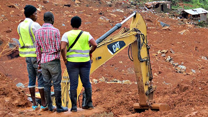 Continúa la búsqueda de supervivientes en Sierra Leona tras las lluvias torrenciales