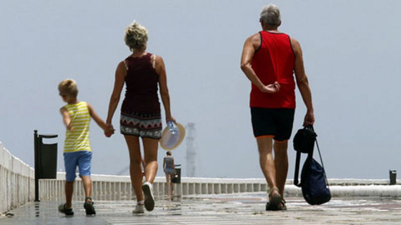 Temperaturas altas en la mitad interior sur peninsular