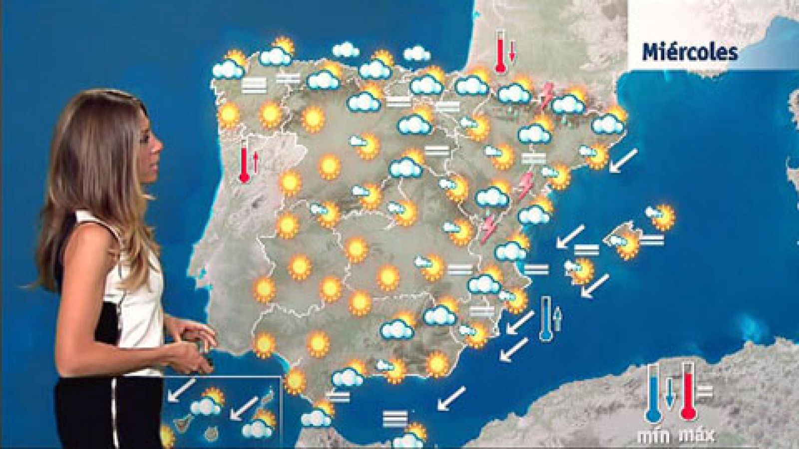 El tiempo: Temperaturas altas en el interior de la mitad sur peninsular | RTVE Play