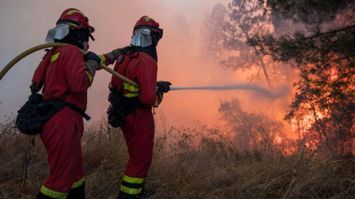Telediario 1 - La oleada de incendios forestales en Portugal ha calcinado ya más de 140.000 hectáreas