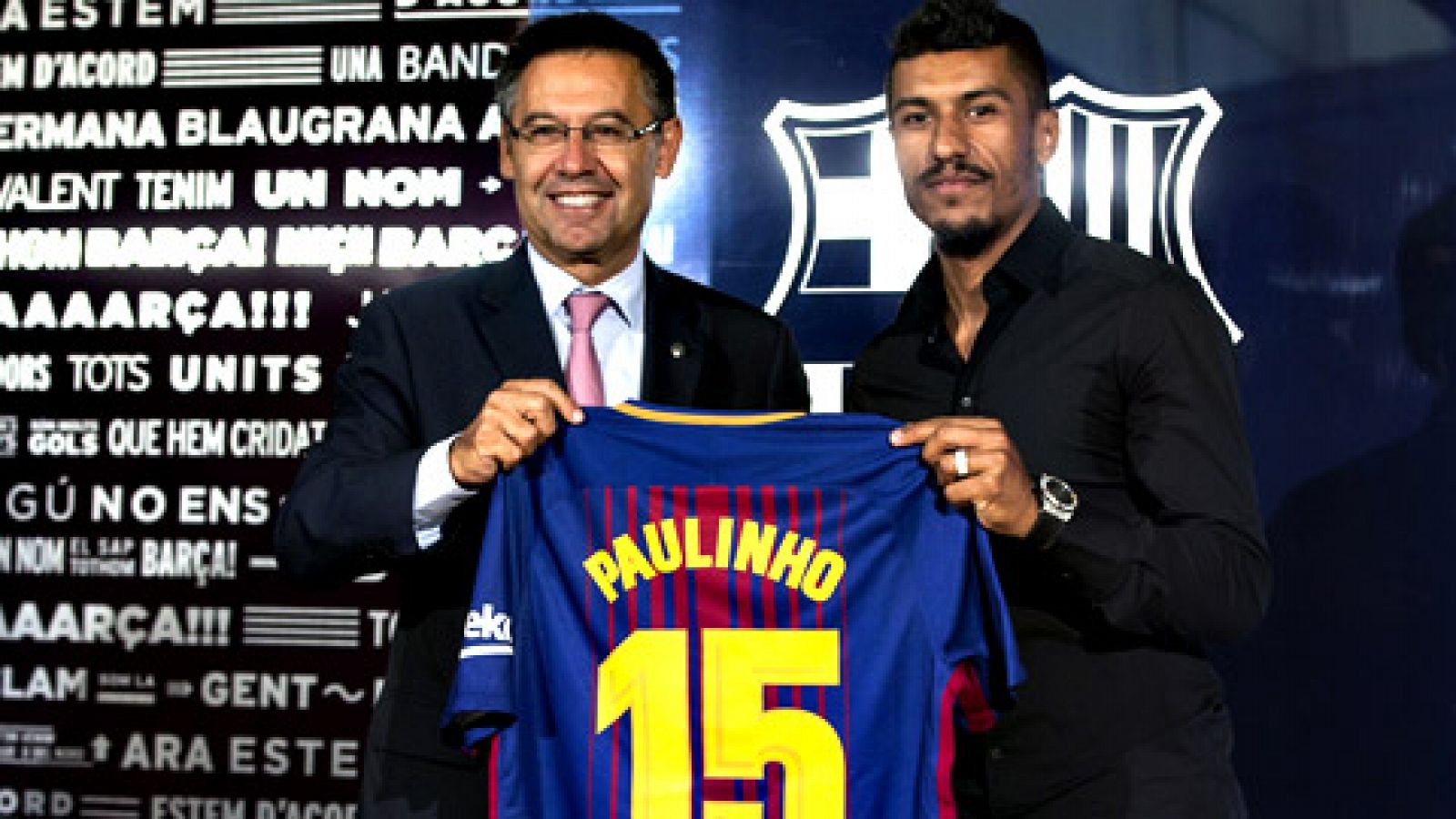 Telediario 1: El brasileño Paulinho ya luce la camiseta del Barça | RTVE Play