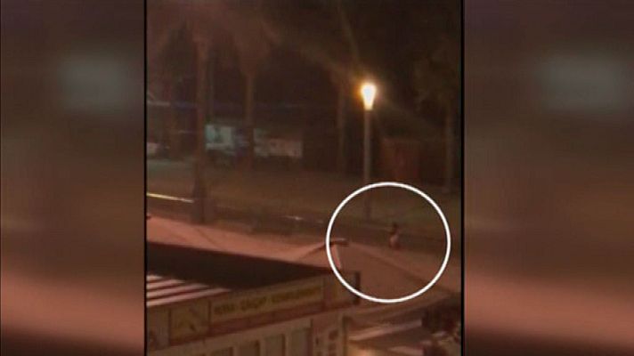 Telediario 1 - Nuevas imágenes del tiroteo del jueves por la noche