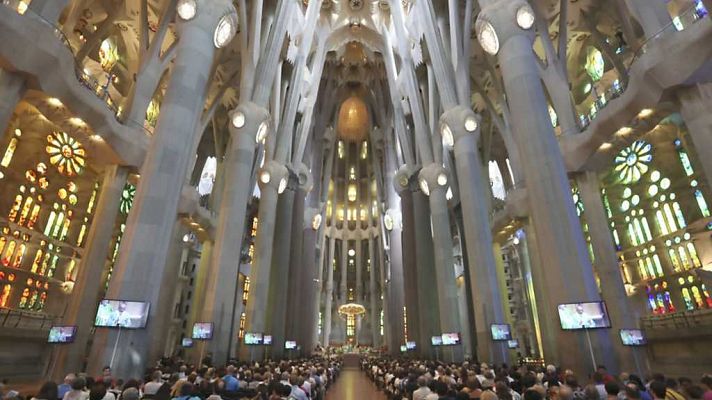Misa por la Paz desde la basílica de la Sagrada Familia de Barcelona - 20/08/17
