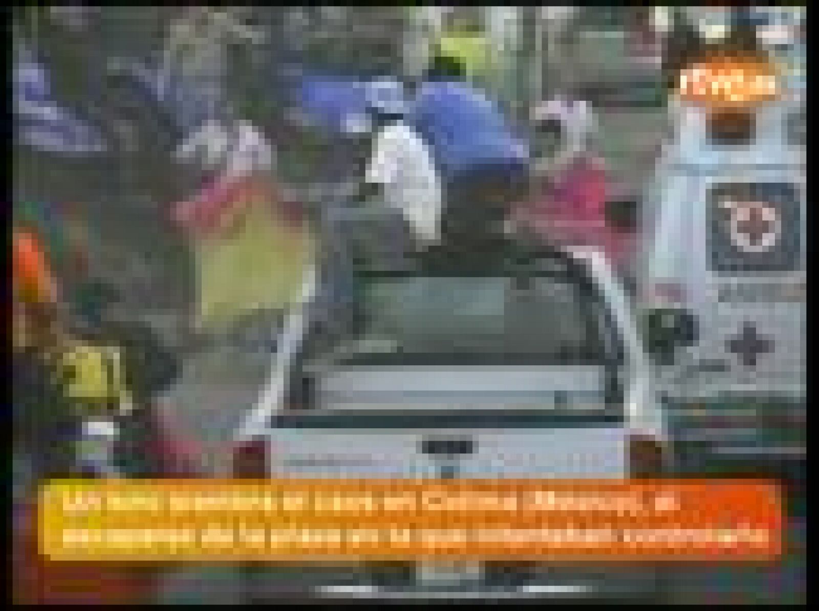 Susto en la plaza de toros