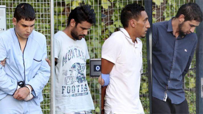 Declaran ante el juez los cuatro detenidos en relación con los atentados de Barcelona y Cambrils