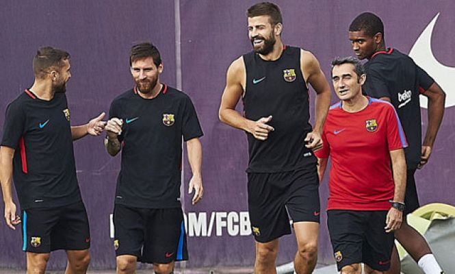 Telediario 1 - Comida de hermanamiento de la plantilla del Barça