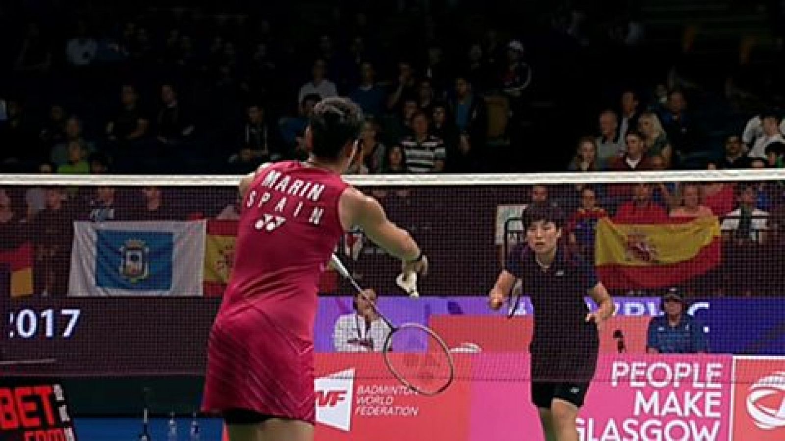 Bádminton: Cto. del Mundo Glasgow. 1ª ronda: Yip Pui Yin - C. Marín | RTVE Play