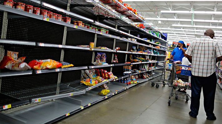 Telediario 1 - La costa de Texas se prepara para recibir a 'Harvey', el peor huracán que amenaza a Estados Unidos en años