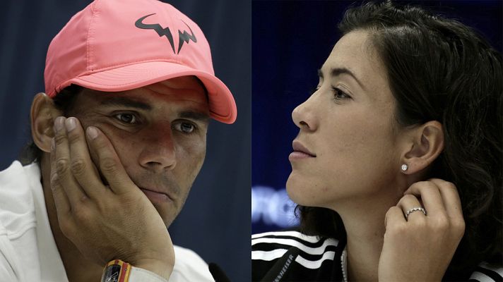 Telediario 1 - Nadal y Muguruza valoran la situación del circuito antes del US Open