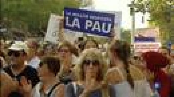 La manifestació "No Tinc Por" de Barcelona