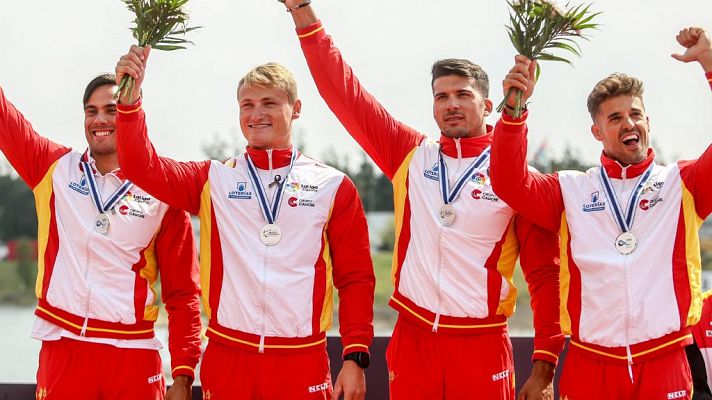 España consigue un oro y dos platas en el Mundial de sprint piragüismo