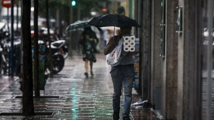 Media Península en alerta por lluvia, tormentas y granizo