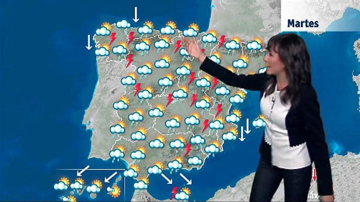 El tiempo - Fuertes tormentas en el sureste peninsular y en Galicia