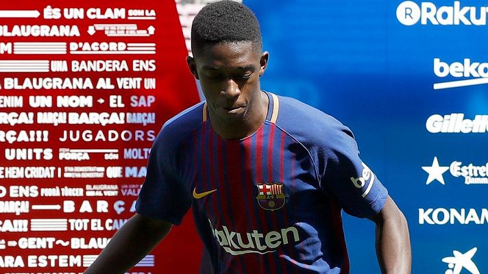 Telediario 1 - Dembèlè ya entrena con el Barça, que espera más fichajes