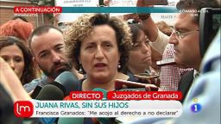 Francisca Granados declara en el juzgado por el caso Juana R