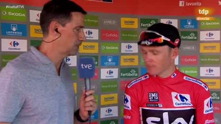 Vuelta 2017 | Froome: "Nunca es agradable caerse pero está todo bien para mañana"