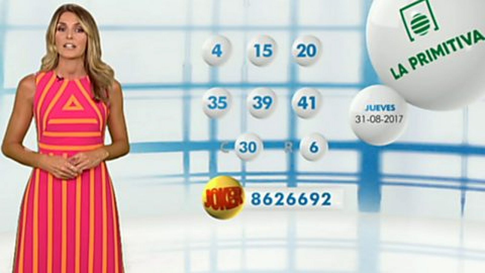 Loterías: Lotería Nacional + La Primitiva + Bonoloto - 31/08/17 | RTVE Play