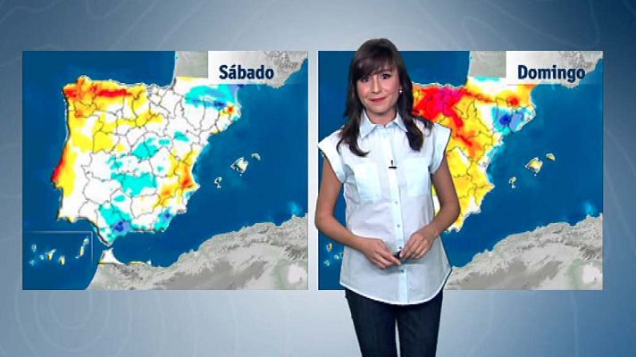 El tiempo - Precipitaciones en el área cantábrica, noreste de Cataluña y Canarias