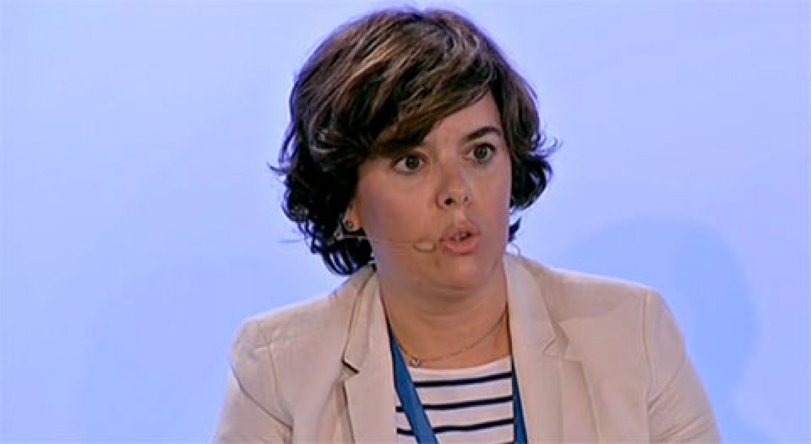 Telediario 1: La vicepresidenta del Gobierno recuerda que el referéndum independentista del 1-O aún no se ha convocado | RTVE Play