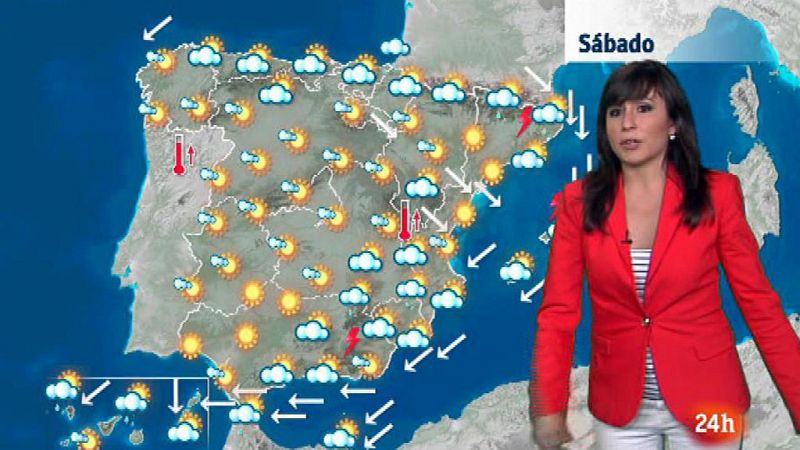 Tormentas intensas en Cataluña y temperaturas más bajas de lo normal