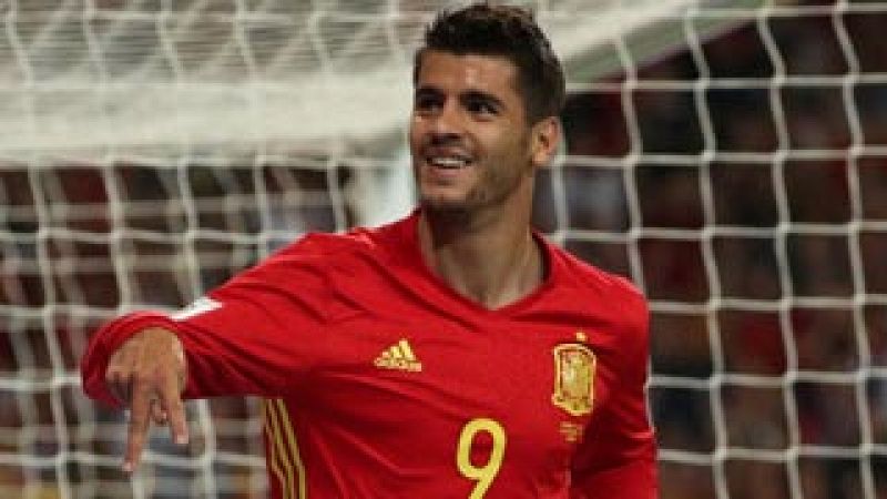 España 3-0 Italia. Morata. Minuto 77