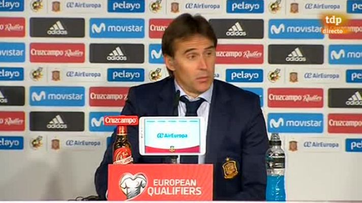  - España 3-0 Italia. Lopetegui: "Isco está teniendo un crecimiento importante"