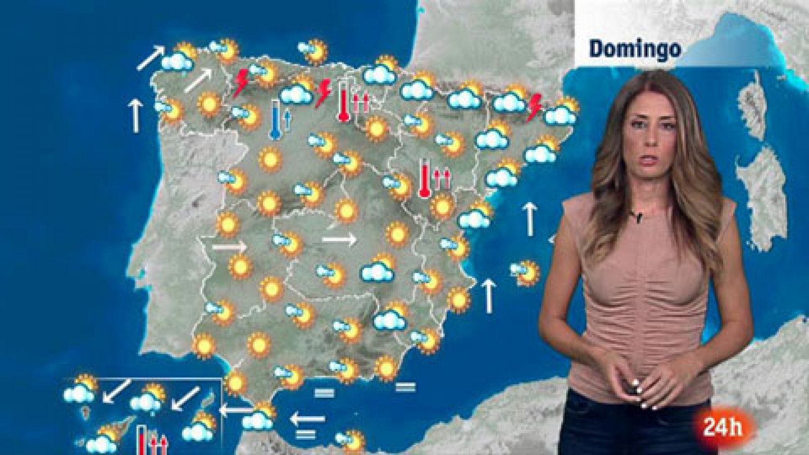 El tiempo: Lluvia en el norte peninsular y máximas al alza  | RTVE Play