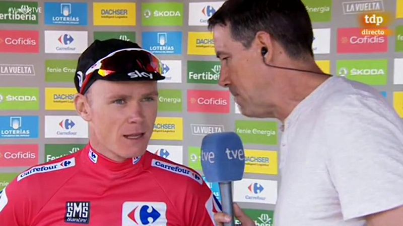  El lder de la Vuelta a Espaa, Chris Froome (Sky), ha calificado como "un nuevo paso adelante" para l el desenlace de la decimoquinta etapa, con final en Sierra Nevada.