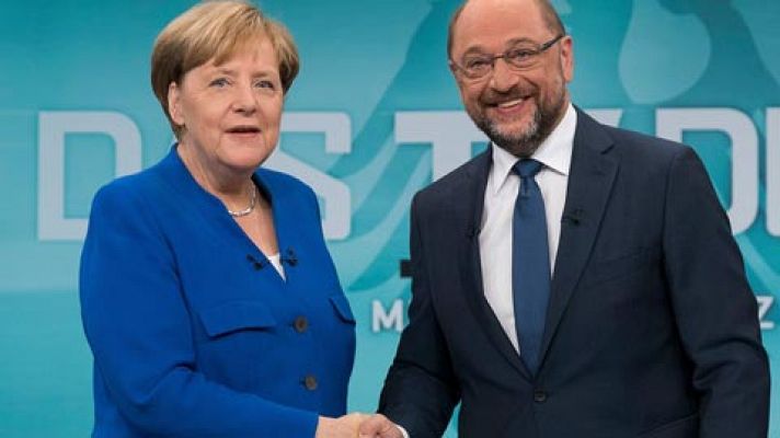 Merkel gana el único debate televisado frente a Schulz
