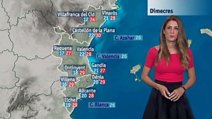 L'informatiu - Comunitat Valenciana - El tiempo en la Comunidad Valenciana - 05/09/17