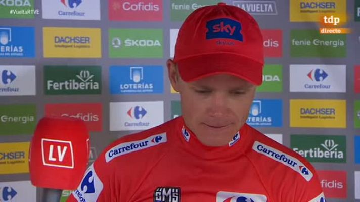 Vuelta ciclista a España - Vuelta 2017 | Froome: "Madrid está más cerca pero tendré que seguir luchando cada día"