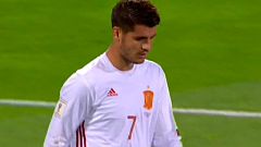 Liechtenstein 0-2 España. Minuto 14. Morata