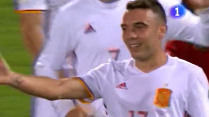  - Liechtenstein 0-7 España. Minuto 62. Aspas