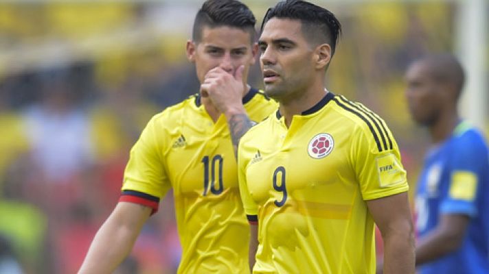 Colombia vs Brasil. Gol de Falcao (1-1)