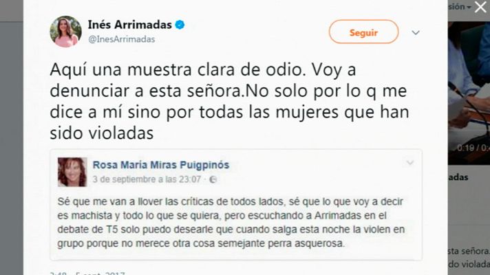 Telediario 1 - La Fiscalía General del Estado alerta sobre el incremento de los delitos de odio en las redes sociales