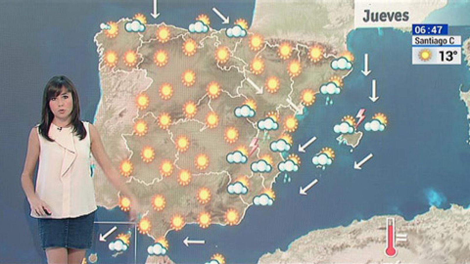 El tiempo: Fuertes chubascos en Cataluña, Valencia e Islas Baleares | RTVE Play