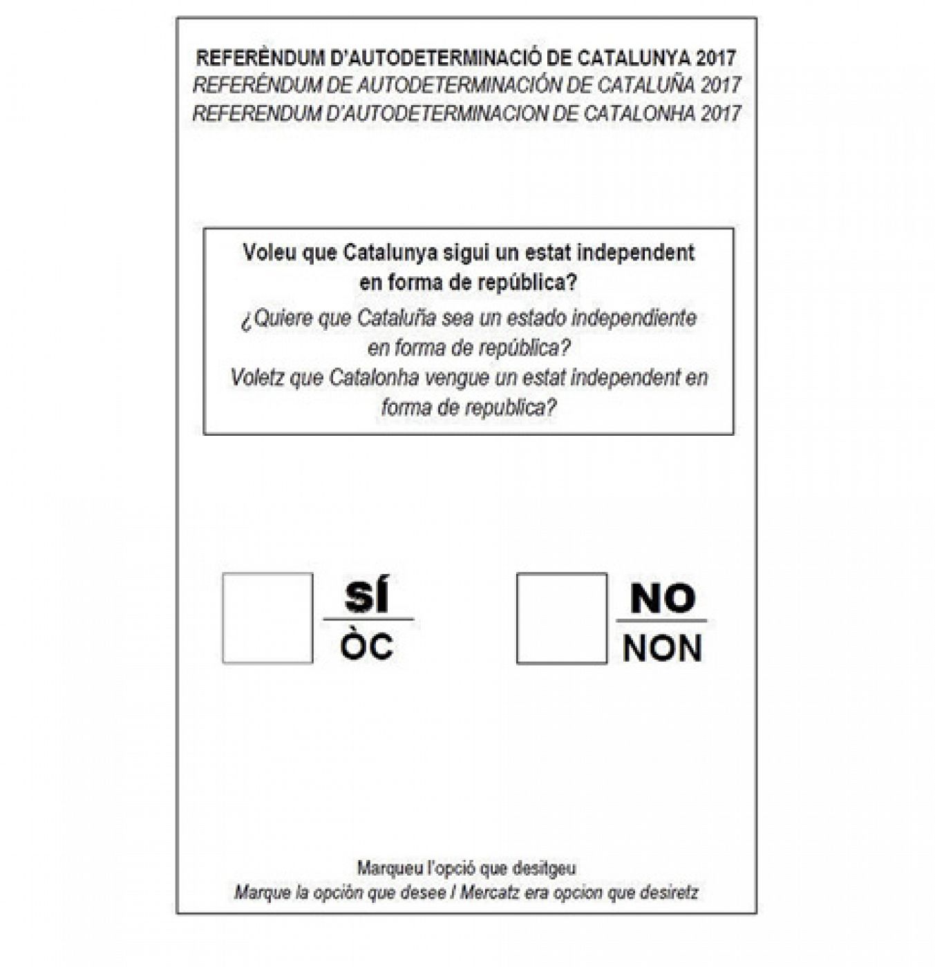 Telediario 1: La Generalitat activa referendum.cat y muestra la papeleta | RTVE Play