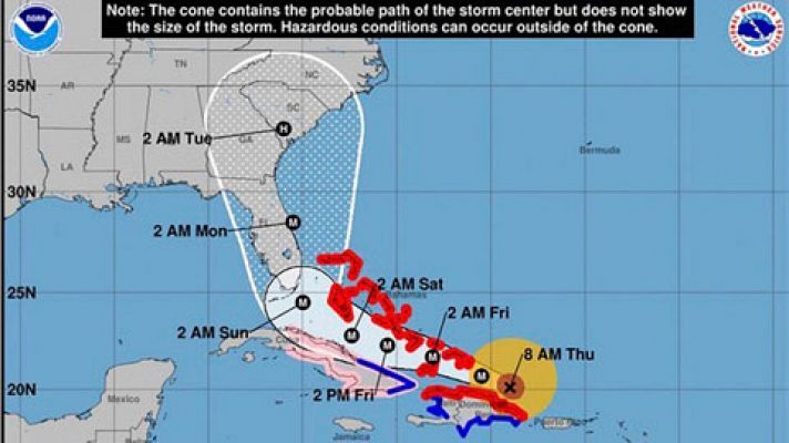 El huracán Irma "borra" las islas de San Martín y Barbuda